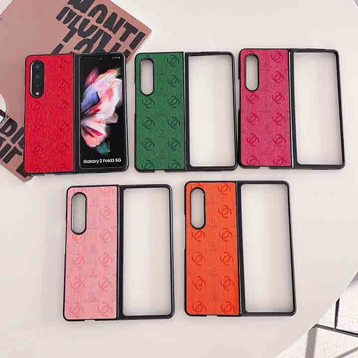 シャネル galaxyZFold3 スマホケース 革製
