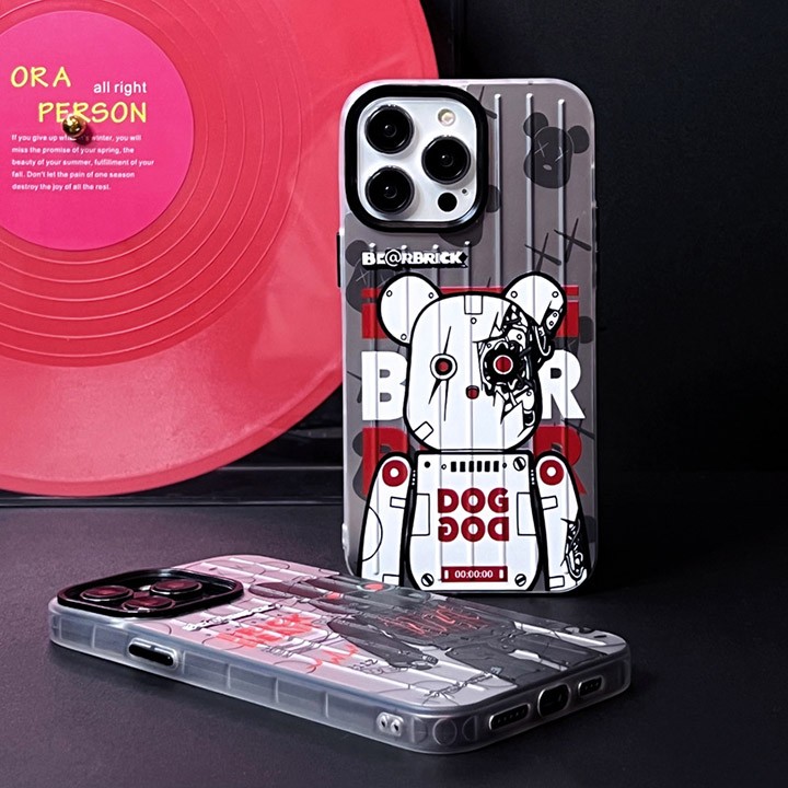 かわいい ハイブランド カバー iphone 15pro max ベアブリック bearbrick 