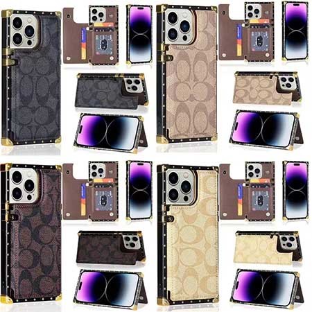 おすすめ アイフォーン15pro coach風 カバー 